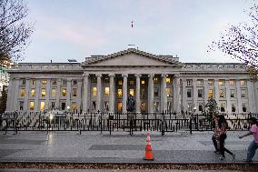 Treasury Building In Washington DC