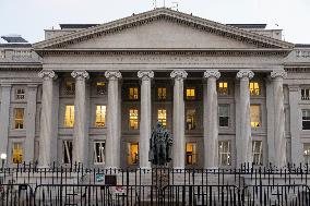 Treasury Building In Washington DC