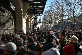 fnac liquidation at the Champs-Elysees in Paris FA