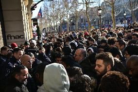 fnac liquidation at the Champs-Elysees in Paris FA