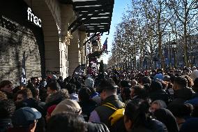 fnac liquidation at the Champs-Elysees in Paris FA