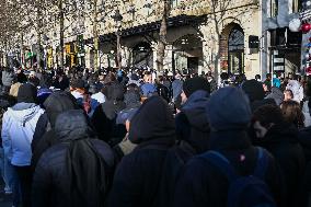 fnac liquidation at the Champs-Elysees in Paris FA