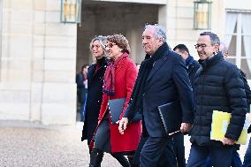 New French Government Arrives For First Council Of Ministers - Paris