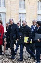 New French Government Arrives For First Council Of Ministers - Paris