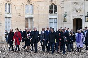 New French Government Arrives For First Council Of Ministers - Paris