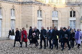 New French Government Arrives For First Council Of Ministers - Paris