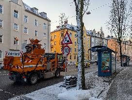 Winter Service Vehicle In Munich