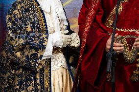 Official Presentation Of The Robes Of The Three Wise Men, Madrid, Spain.