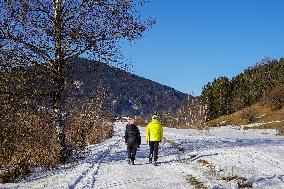 Bavarian Landscape Around Oberammergau