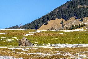 Bavarian Landscape Around Oberammergau