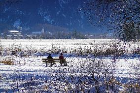 Bavarian Landscape Around Oberammergau