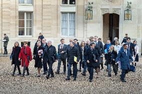 New Government arrives for the Weekly Cabinet Meeting - Paris AJ