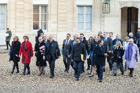 New Government arrives for the Weekly Cabinet Meeting - Paris AJ