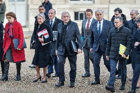 New Government arrives for the Weekly Cabinet Meeting - Paris AJ