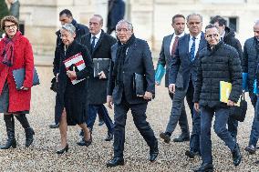 New Government arrives for the Weekly Cabinet Meeting - Paris AJ