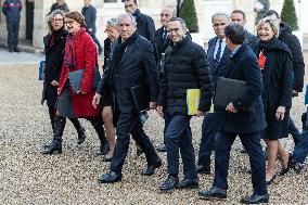 New Government arrives for the Weekly Cabinet Meeting - Paris AJ