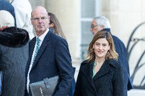 New Government arrives for the Weekly Cabinet Meeting - Paris AJ