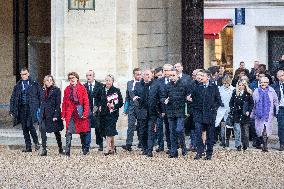 New Government arrives for the Weekly Cabinet Meeting - Paris AJ