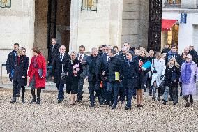 New Government arrives for the Weekly Cabinet Meeting - Paris AJ