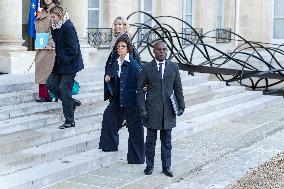 New Government arrives for the Weekly Cabinet Meeting - Paris AJ