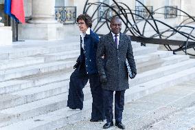 New Government arrives for the Weekly Cabinet Meeting - Paris AJ