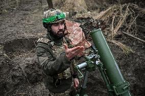 Mortar unit of Ukraines Khyzhak Patrol Police Special Unit