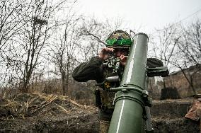 Mortar unit of Ukraines Khyzhak Patrol Police Special Unit