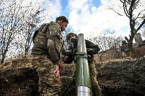 Mortar unit of Ukraines Khyzhak Patrol Police Special Unit