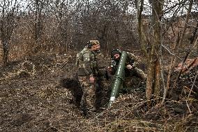 Mortar unit of Ukraines Khyzhak Patrol Police Special Unit