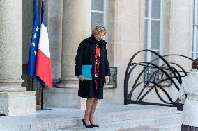 New Government leave the Weekly Cabinet Meeting - Paris AJ