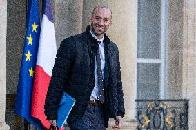 New Government leave the Weekly Cabinet Meeting - Paris AJ