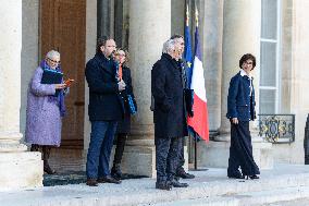 New Government leave the Weekly Cabinet Meeting - Paris AJ