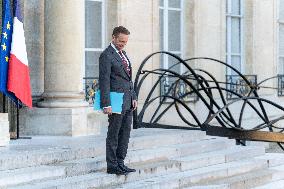 New Government leave the Weekly Cabinet Meeting - Paris AJ