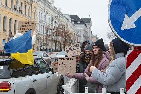 Dont Be Silent! Captivity Kills rally in Kyiv