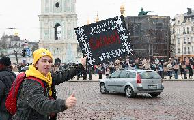 Dont Be Silent! Captivity Kills rally in Kyiv