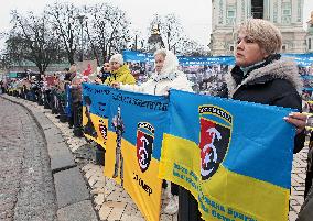 Dont Be Silent! Captivity Kills rally in Kyiv