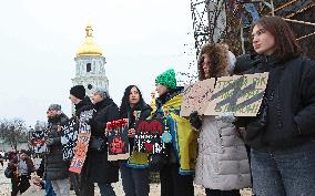 Dont Be Silent! Captivity Kills rally in Kyiv