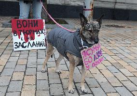 Dont Be Silent! Captivity Kills rally in Kyiv