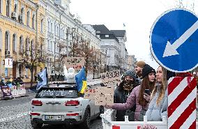 Dont Be Silent! Captivity Kills rally in Kyiv