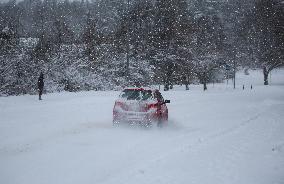 Snowfall In Linkoping