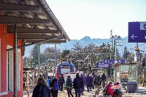 Bavarian Train Station Murnau