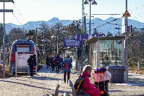 Bavarian Train Station Murnau