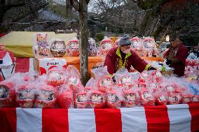 Saitama New Year Daruma Market - Japan