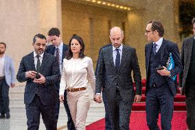 French And German Foreign Ministers Visit Syria - Damascus