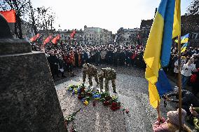 Lviv marks 116th birthday of Stepan Bandera