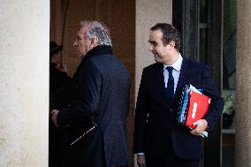 First Council Of Ministers Of François Bayrou's Government At The Elysée Palace, In Paris