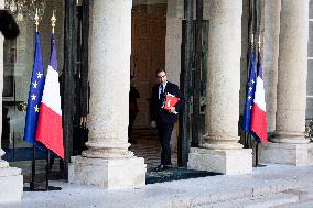 First Council Of Ministers Of François Bayrou's Government At The Elysée Palace, In Paris