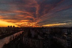 Sunset in Kyiv