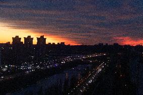 Sunset in Kyiv