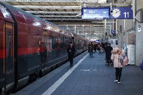 Train To Budapest At Munich Central Station